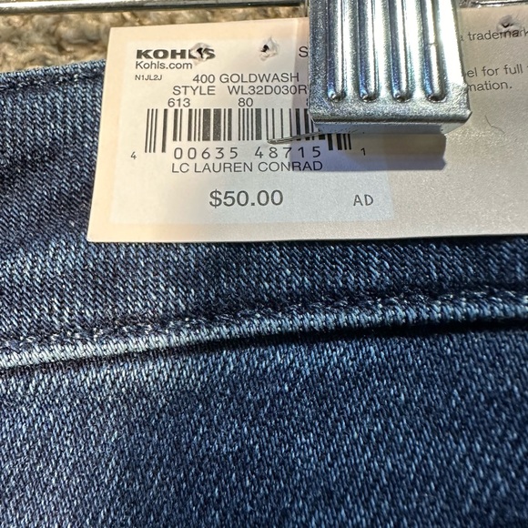 NWT LC Lauren Conrad High-waisted Skinny Jeans Size 10 - Picture 6 of 7